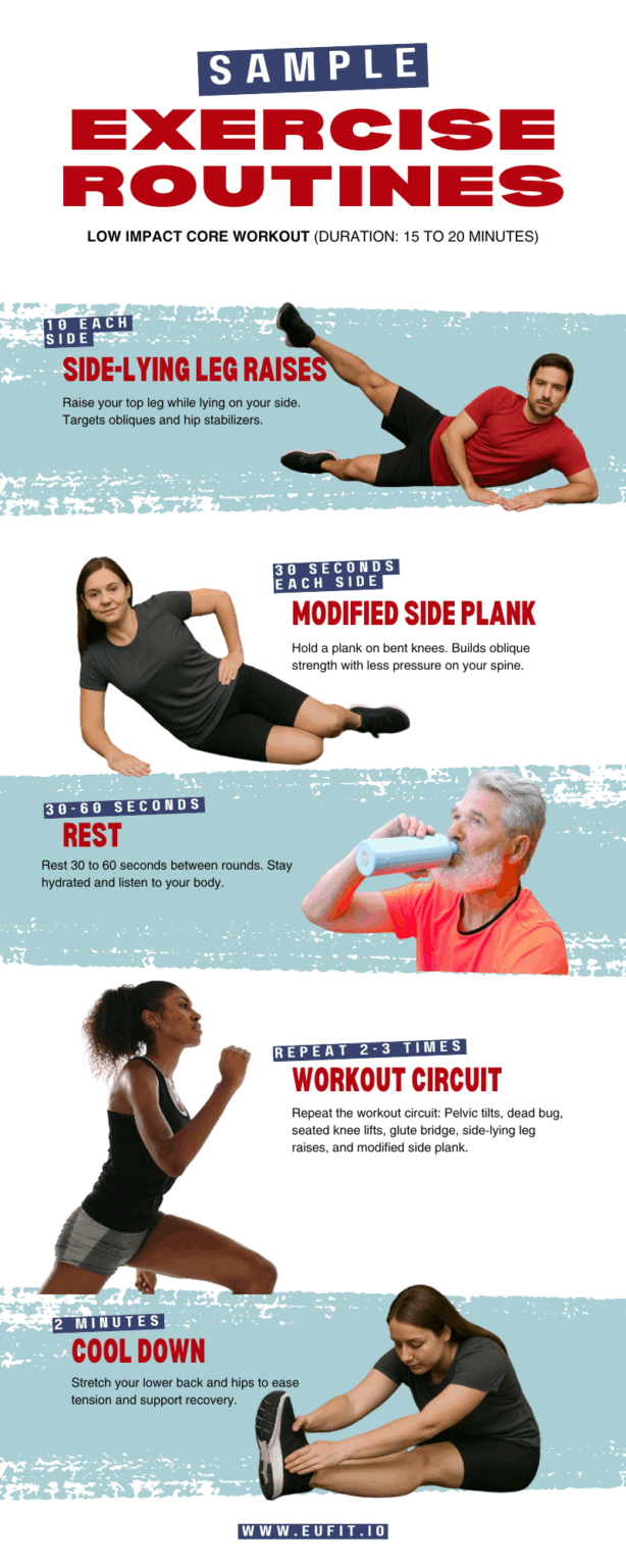 Low Impact Core Exercises to Boost Strength - EuFit