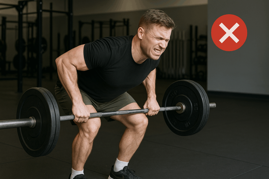 wrong formation - common gym mistakes