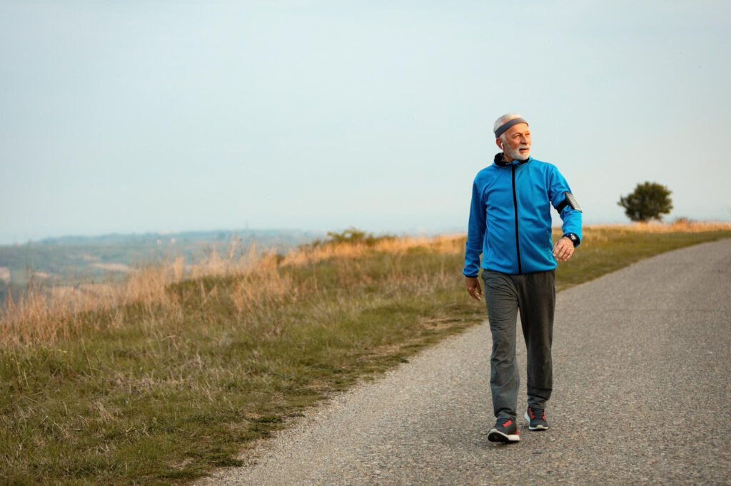 how walking improves mental health - walking in the fields