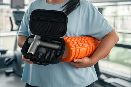 massage guns vs foam rollers