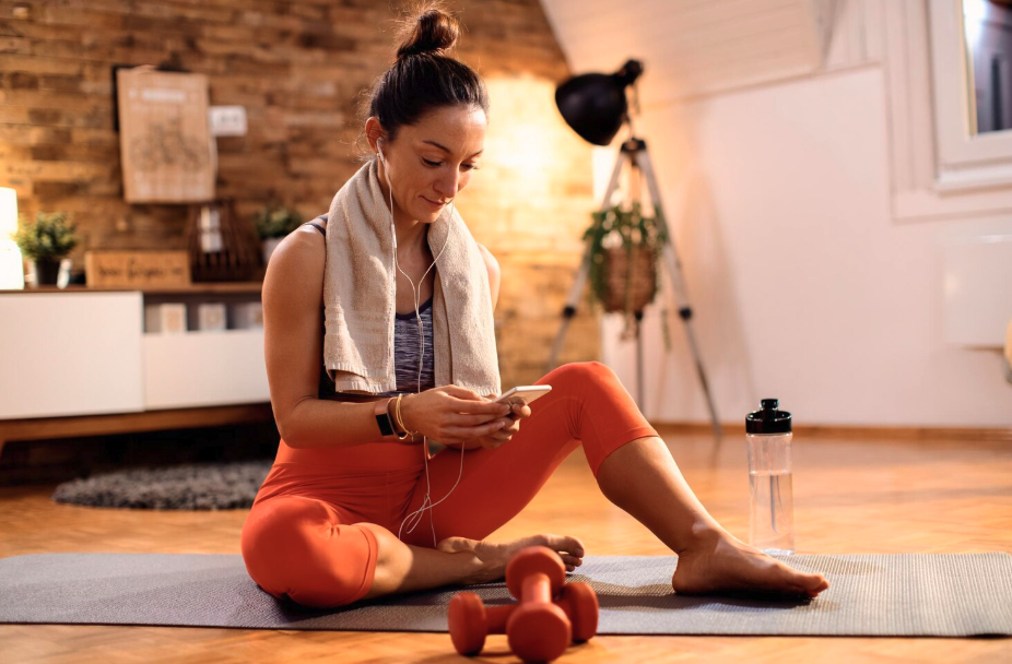 woman reset fitness routine