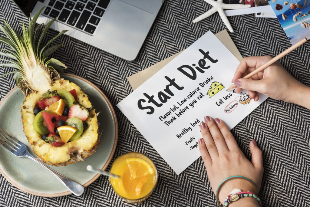 start diet and working out for a healthy weight loss journey for beginners